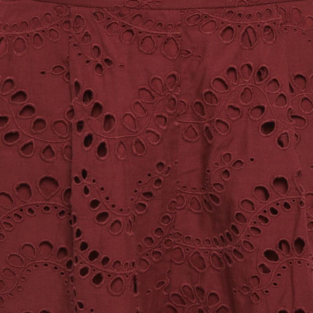 Zimmermann Burgundy Broderie Anglaise Shorts M - Picture 4 of 7